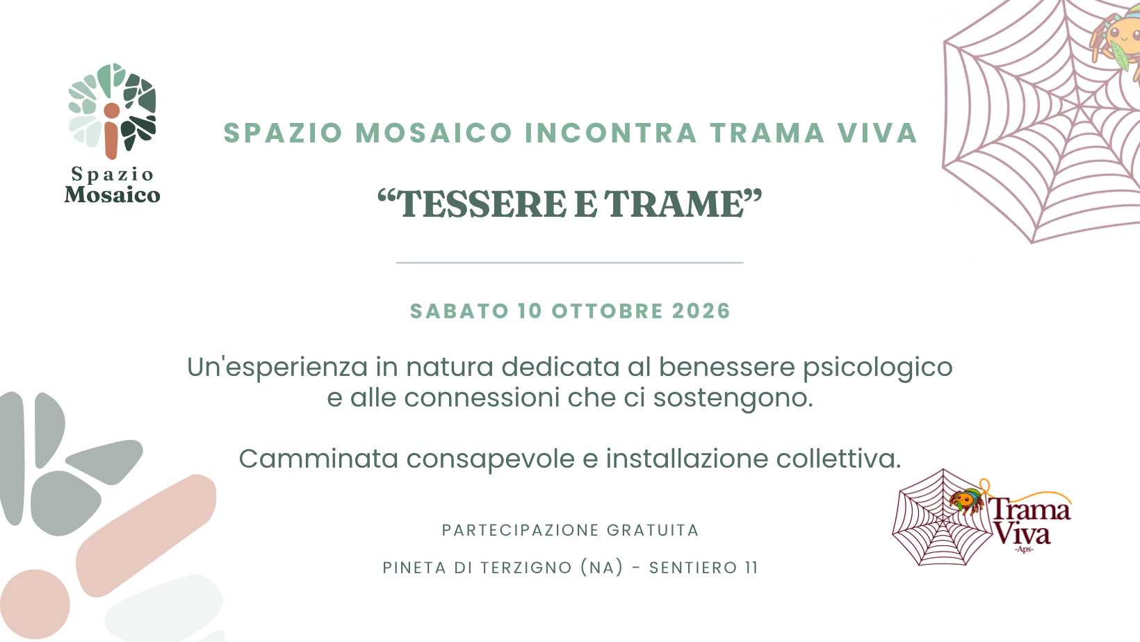 Spazio Mosaico incontra Trama Viva: “Tessere e Trame”